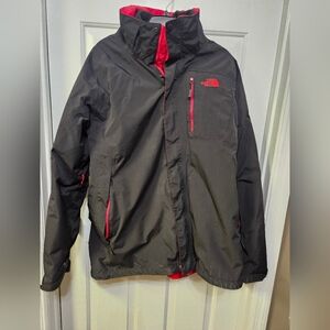 The North Face Black Jacket with Red Details